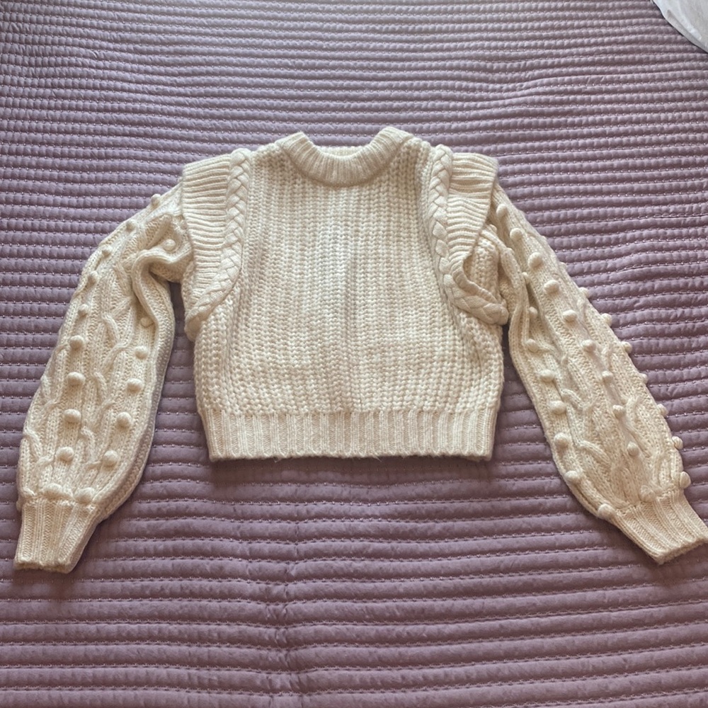 Braided sweater